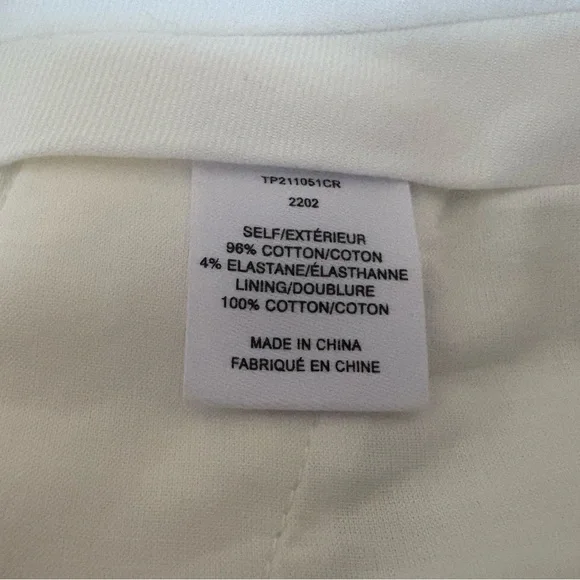 Derek Lam 10 Crosby Bianca Split Ankle Crop Pants Off White Size6 - Picture 15 of 15